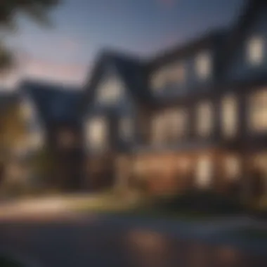 Community Living in Townhomes A vibrant community setting illustrating townhome living.