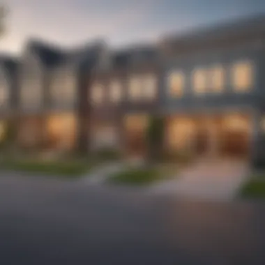 Cost Comparison of Townhomes and Houses A side-by-side comparison chart of townhome and house costs.