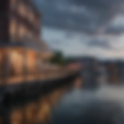 A picturesque view of East Boston showcasing its waterfront