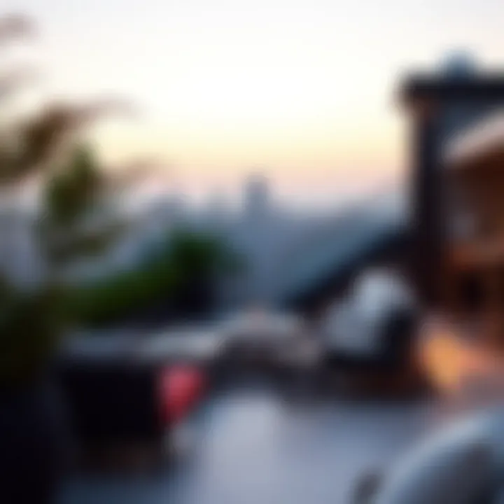 Elegant rooftop terrace featuring a modern lounge area