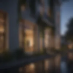 Stunning architectural design of The Grove LA Apartments