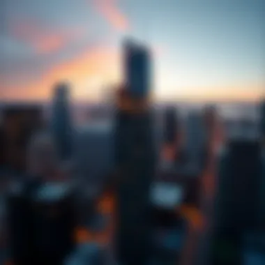 Aerial view of Hancock Center showcasing its striking architecture against the Chicago skyline