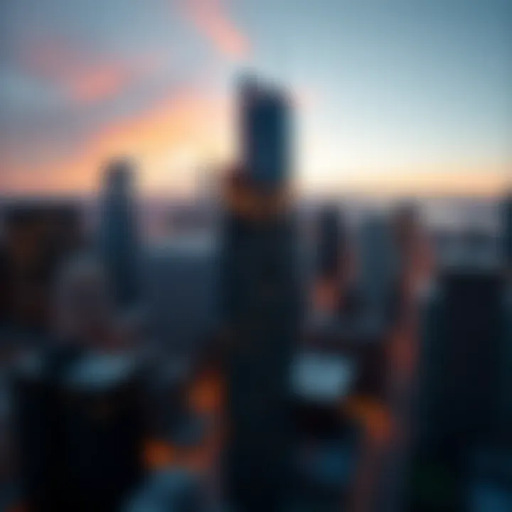 Aerial view of Hancock Center showcasing its striking architecture against the Chicago skyline