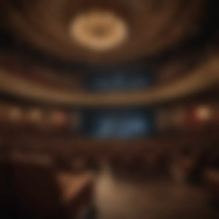 The stage view from different seating perspectives