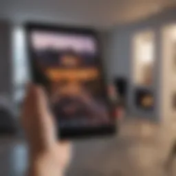 Modern interface of a house viewing application