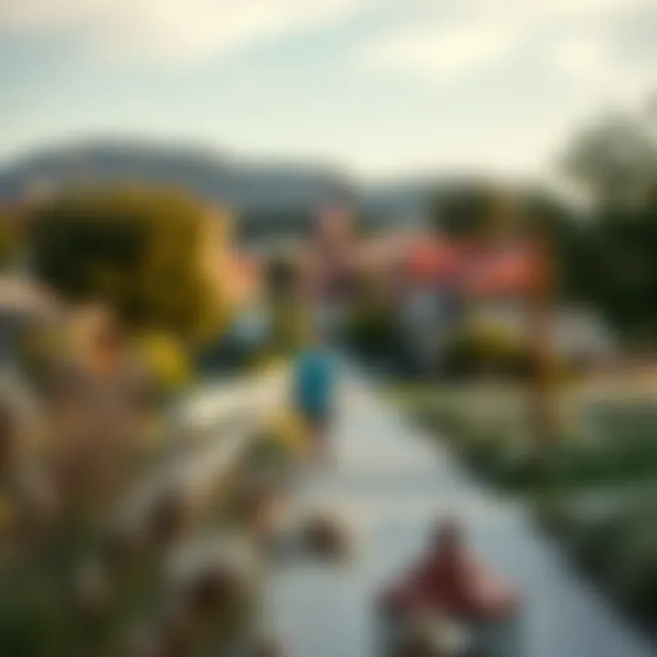 Peaceful neighborhood scenery in Bishop Arts district