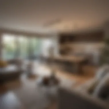 Stylish Interior of The Meadows Apartment Interior view of a stylish apartment in The Meadows showcasing modern living space