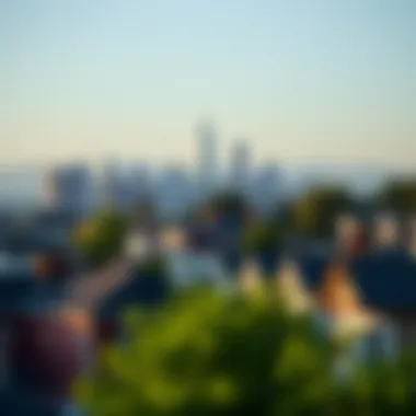 Scenic view of Queen Anne neighborhood and skyline