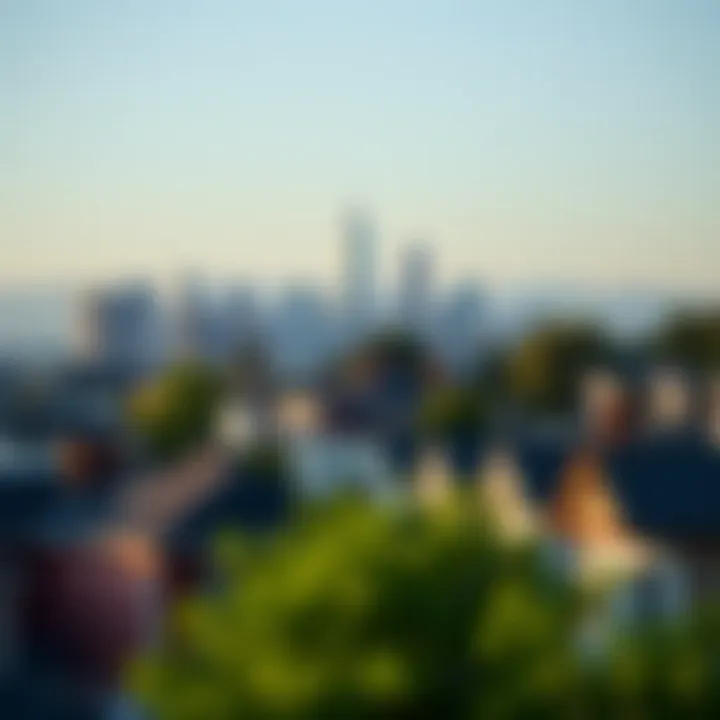 Scenic view of Queen Anne neighborhood and skyline
