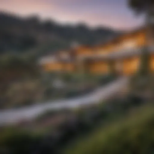 Stunning view of Carmel Valley homes showcasing unique architectural designs