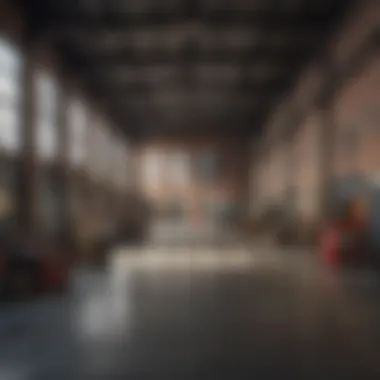 Industrial Chic Warehouse An artistic converted warehouse showcasing industrial style