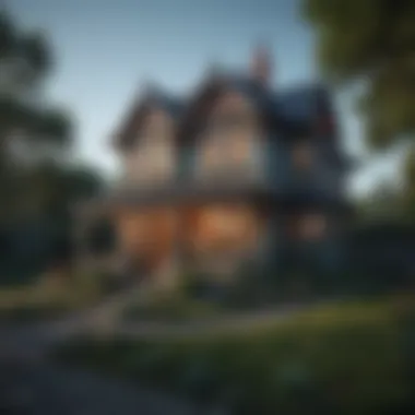 Charming Victorian Cottage A charming Victorian cottage with vibrant colors and unique architecture