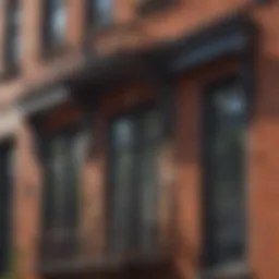 Elegant architectural detail of a Truxton Circle apartment building