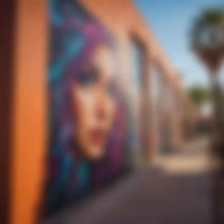 The vibrant street art that decorates the walls of Downtown Phoenix