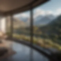 Stunning vista room with panoramic views of mountains