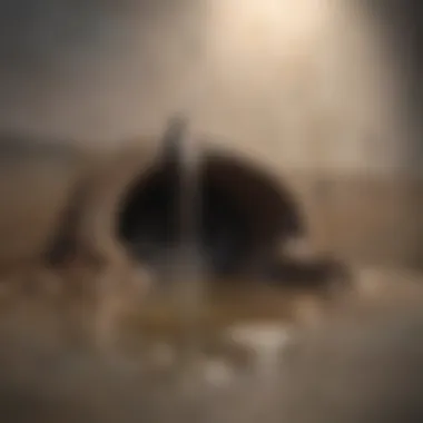 Understanding Clogged Drains A clogged drain with visible debris