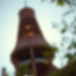 A beautifully designed spire showcasing Frank Lloyd Wright's distinctive architectural style