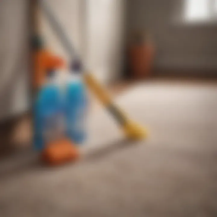 Cleaning tools and supplies for carpets