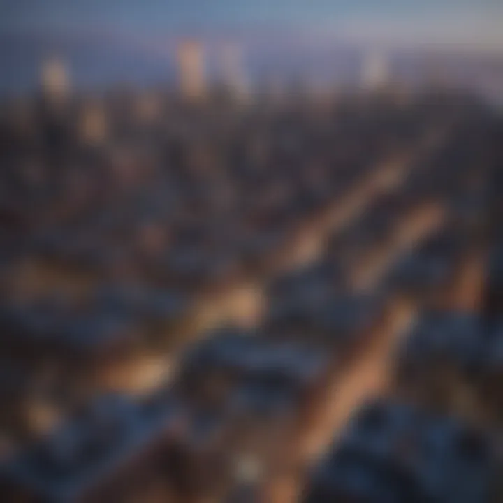 Aerial view of New York City skyline showcasing diverse apartment buildings