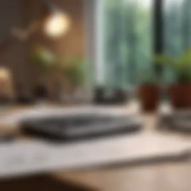Creating a Productive Budgeting Environment A serene workspace with budgeting tools on a desk
