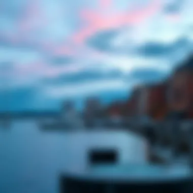 Waterfront Views at Boston Harbor Beautiful waterfront views along the Boston Harbor