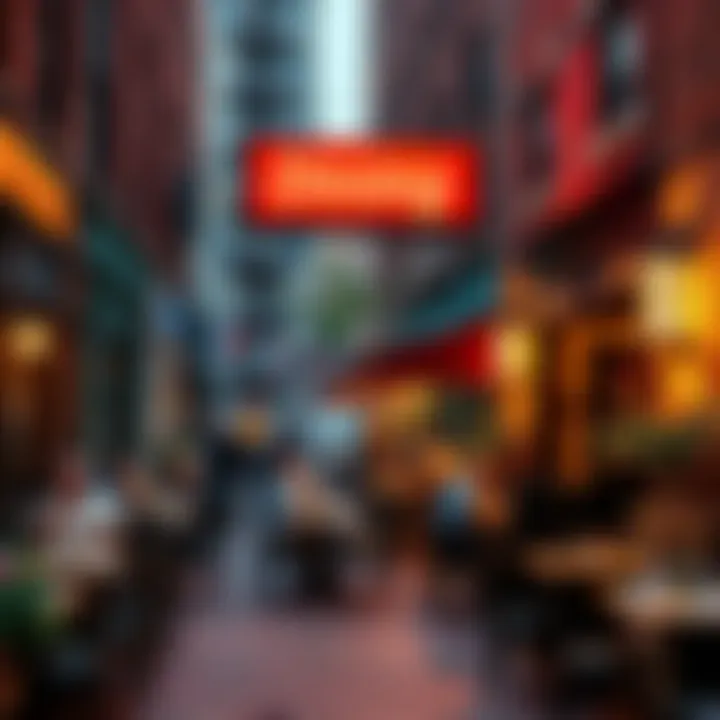 Dining Scene in the North End Vibrant dining scene in the North End with outdoor seating