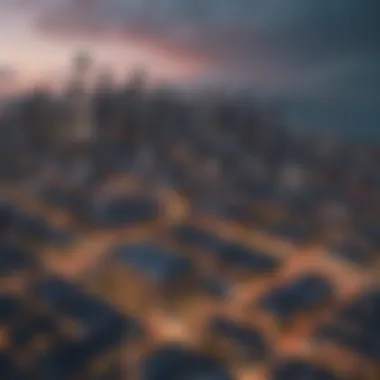 Aerial view of Seattle skyline with vibrant city life