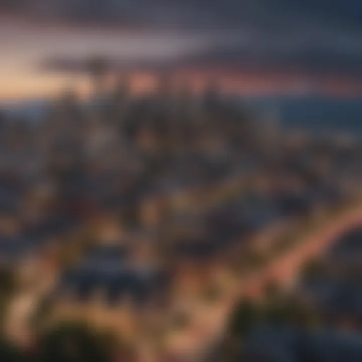 A panoramic view of Seattle's skyline with neighborhoods in focus