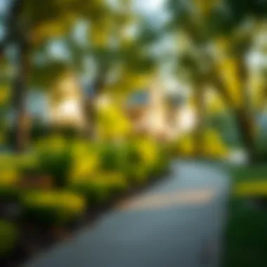 Quality of Life in Residential Area A serene park setting highlighting quality of life in a residential area