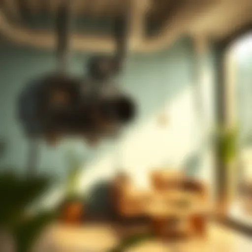 Illustration of indoor air quality monitoring