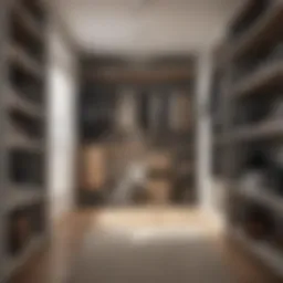 Creative closet organization using vertical space