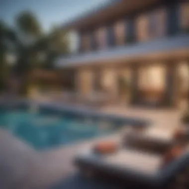 Community Amenities: Pool and Lounge Area Community amenities including pool and lounge area