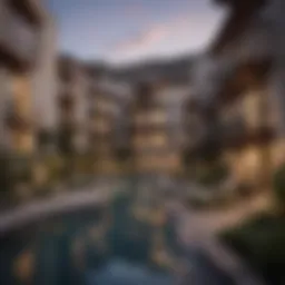 Stunning exterior view of Ladera Vista condos showcasing modern architecture