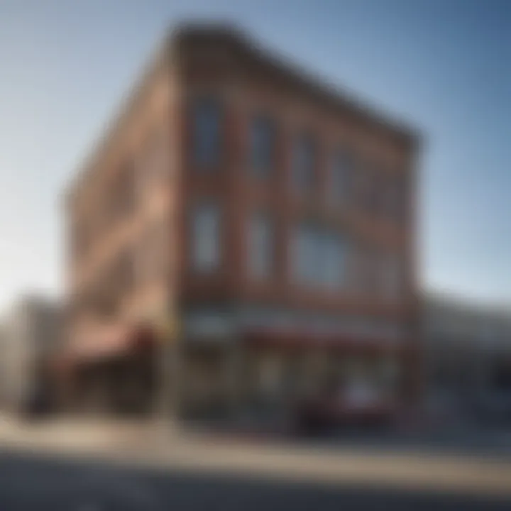 Historical buildings juxtaposed with modern developments in the Dogpatch area.