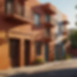 Vibrant architectural details of Little Mexico Apartments showcasing unique cultural influences.