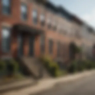 A Glimpse into Baltimore's Residential Areas Charming residential neighborhood in Baltimore