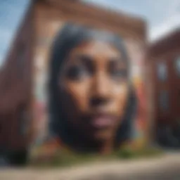 Vibrant street art in Baltimore