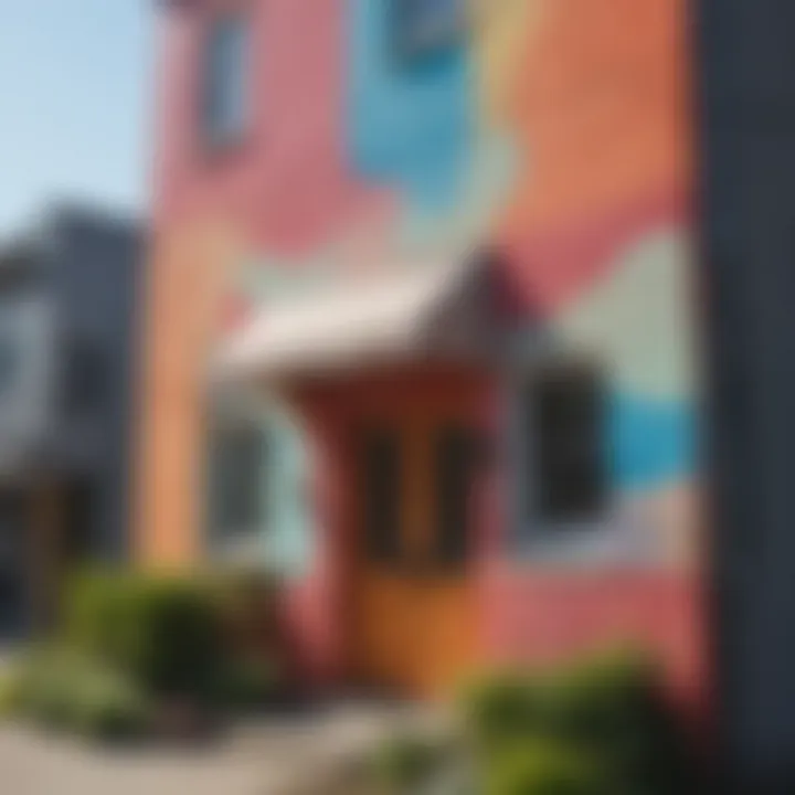 A colorful mural representing Portland's artistic spirit and community creativity