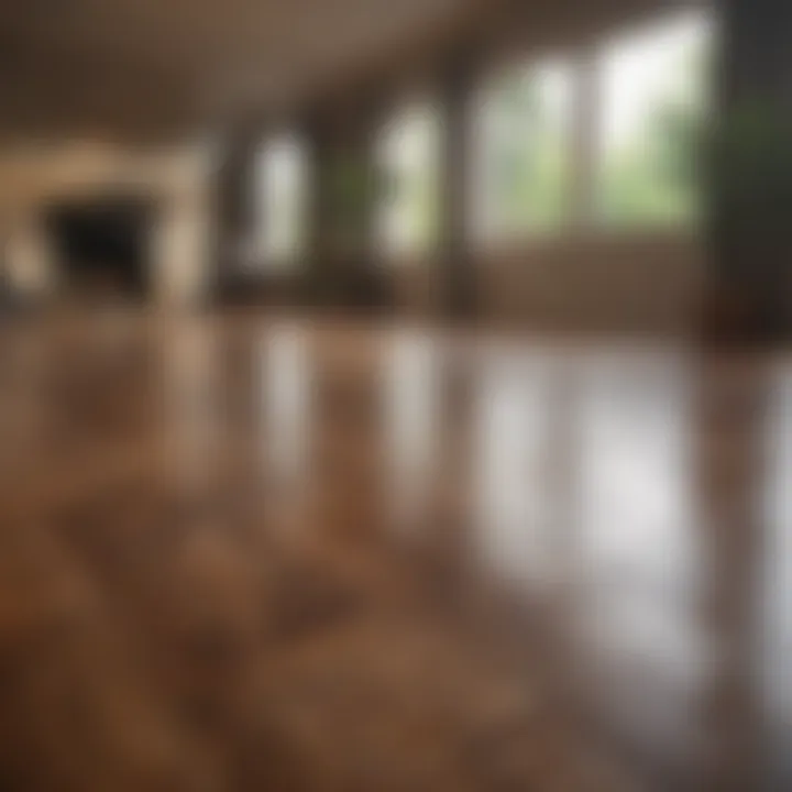 Healthy indoor environment with clean wood floors