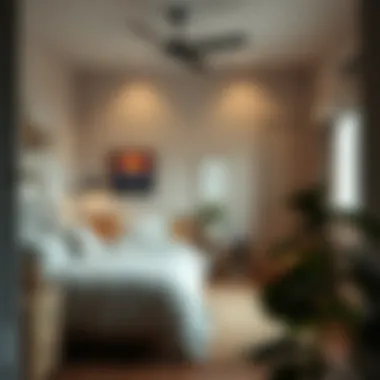 A cozy small bedroom with an aesthetic yet functional layout.