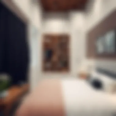 Innovative storage designs utilizing vertical space effectively.