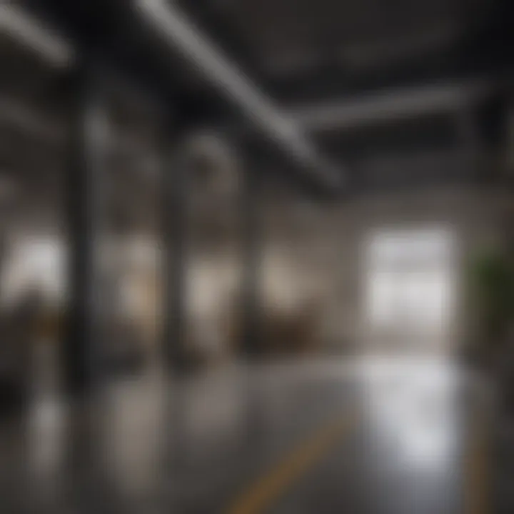Commercial space dimensions being recorded