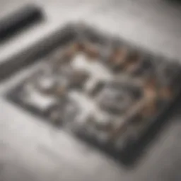 Illustration of a residential floor plan with square footage calculations