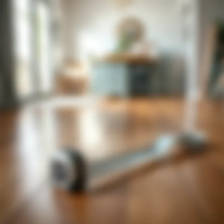 Precise Measurement Techniques for Hardwood Flooring Measuring tape on hardwood flooring