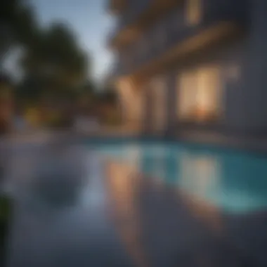 Amenities available at Midtown Belvedere Apartments including pool and gym