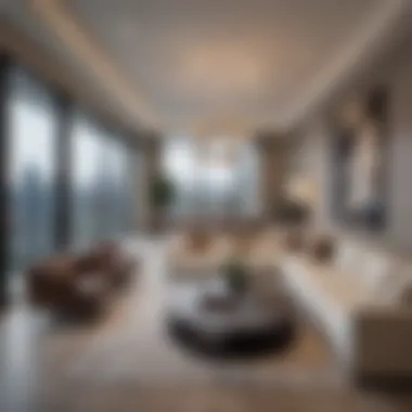 Luxurious living space inside a Midtown Belvedere Apartment