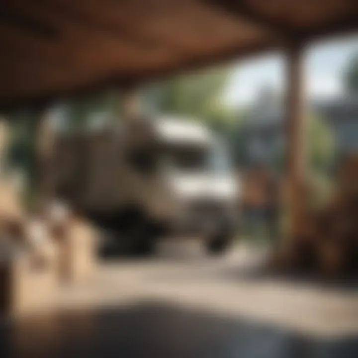 A group of friends collaborating to load a moving truck