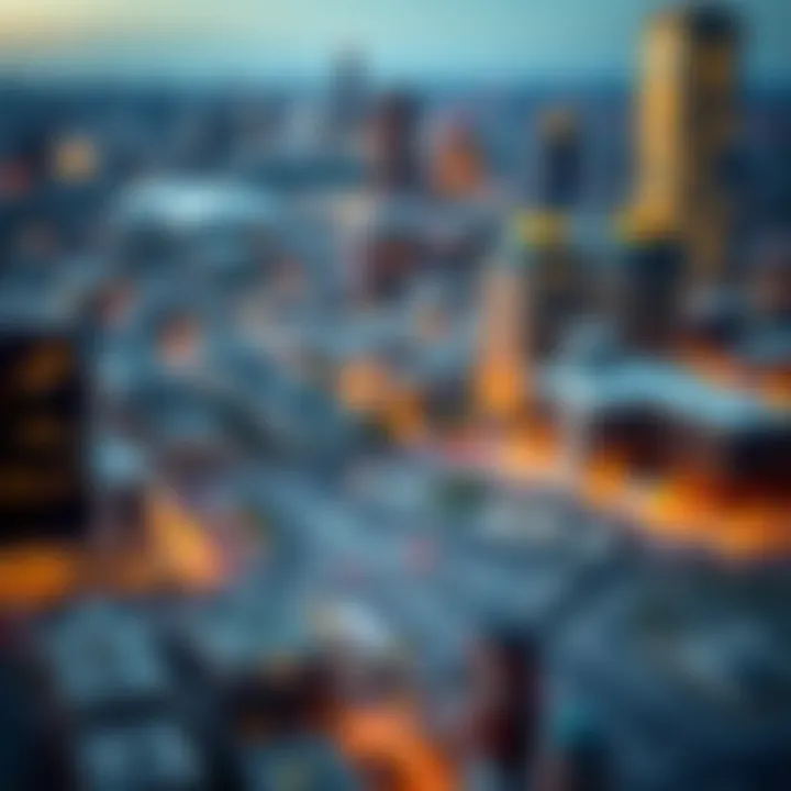 A map of Washington, D.C. with marked rental locations.