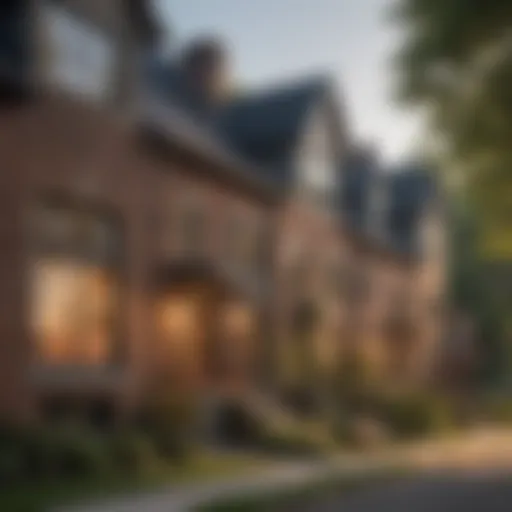 Exterior view of a typical off-campus housing option near Washington University