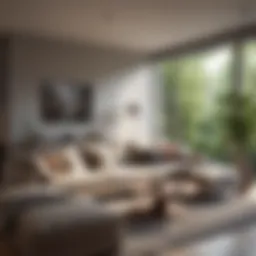 A modern apartment showcasing a cozy living space